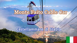 Funivia Castellammare di Stabia  Monte Faito Napoli ItalyMonte Faito Cable CarFunivia del Faito [upl. by Nrehtak]