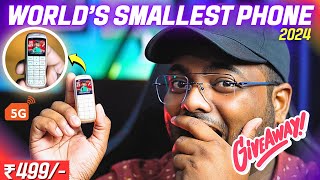 I Bought The Worlds Smallest Mobile Phone😍 GIVEAWAY 🔥🔥 [upl. by Arze]