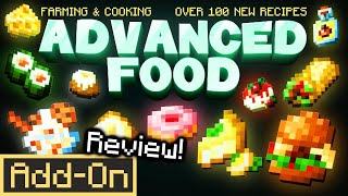 ADVANCED FOOD ADDON For Minecraft Bedrock Edition in depth review [upl. by Toh]