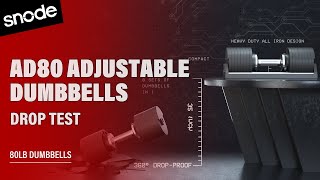 Snode AD80 Cast Iron Adjustable Dumbbell DropProof Test [upl. by Eneryt]