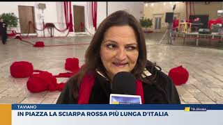 In piazza la sciarpa rossa più lunga dItalia [upl. by Cristiano]