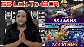 Rinku Singh 55 Lakhs To 13 Crores IPL 2025 video creditAB Cricinfo only Cricinfo [upl. by Gilson]