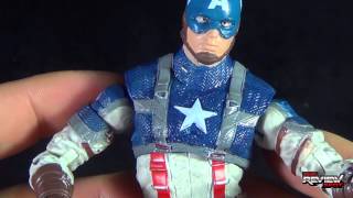 Review Marvel Legends Capitão América Barão Zemo Caveira Vermelha e 1º Vingador  Wave Mandroid [upl. by Assirac]