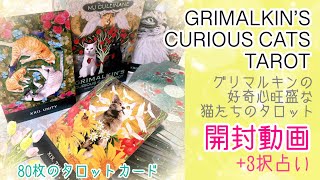 【猫のタロットカード】GRIMALKIN’S CURIOUS CATS TAROT【開封動画】 [upl. by Nnaitak]