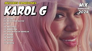 Karol G Mix Grandes Exitos  Karol G Mas Mejores Canciones Popular 2024 [upl. by Ytiak548]