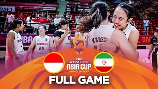 FINAL Indonesia v Iran  Full Basketball Game  FIBA Womens Asia Cup 2023  Division B [upl. by Enait]