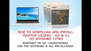 HOW TO DOWNLOAD AND INSTALL MAINTOP ON YOUR PC [upl. by Stimson680]