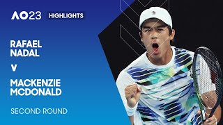 Rafael Nadal v Mackenzie McDonald Highlights  Australian Open 2023 Second Round [upl. by Amal]