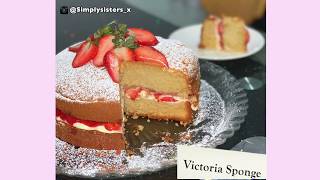 Victoria Sponge Cake Recipe [upl. by Eesyak15]