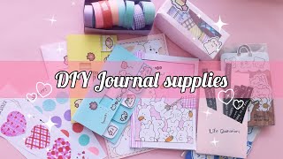 DIY journal supplies at home Homemade journal set  How to make journal set  Homemade journal set [upl. by Yenar517]