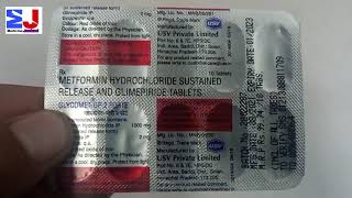 Glycomet Gp2 Forte Tablet  Glimepride 2mg amp metformin 1000mg tablet  use side effects review Hindi [upl. by Natsirk]