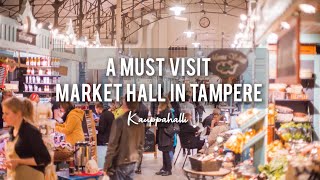 Kauppahalli  must visit market hall in Tampere  Life in Finland [upl. by Ahsetra]