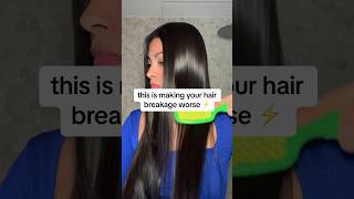 nothing destroys your hair faster than this 😩  hair growth tips youtubeshort hair hairgrowth [upl. by Rosalynd]