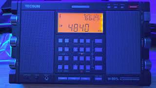 Tescun H501x on external antenna WWCR 4840 kHz Shortwave Ask WWCR show [upl. by Frances]