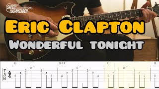 Eric Clapton  Wonderful Tonight Theme Tabs Chords [upl. by Naima800]