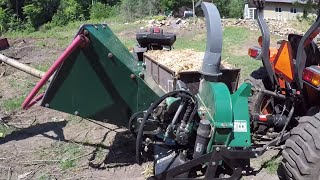 299 Woodland Mills WC68 PTO Wood Chipper Oregon CS300 Chainsaw outdoor channel [upl. by Clementis309]