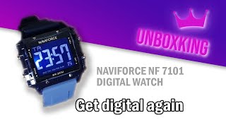 Naviforce NF7101 Digital Watch  Complete Unboxing video  UnboxKing [upl. by Affer753]