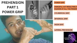 PREHENSION  HAND COMPLEX BIOMECHANICSPhysiotherapy [upl. by Rior]