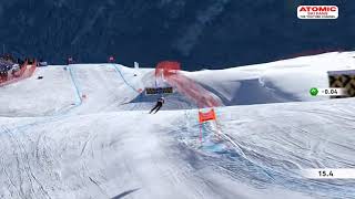 Mikaela Shiffrin 🇺🇸  St Moritz womens downhill  the winning run Dec 9 2023 sheskis atomic [upl. by Evreh]