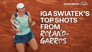 Iga Swiateks Top Shots From RolandGarros 2022 That Prove She Is A Worthy Winner  Eurosport Tennis [upl. by Changaris]