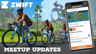 Zwift Meetup Update Hide All Other Riders  Calendar Notifications [upl. by Eelarol761]