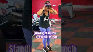 Standing Absstandingabs bellyfatworkout abburner absworkout bellyfatloss [upl. by Lemar]