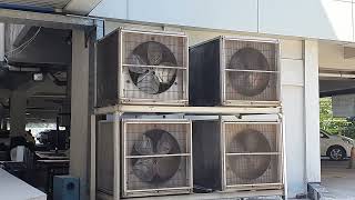 4 McQuay Ducted Air Conditioners Turns On [upl. by Odelle]