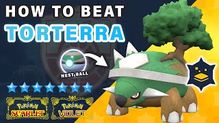 How to SOLO Beat Torterra  7 Star Tera Raid Event ► Pokemon Scarlet amp Violet [upl. by Kinney]