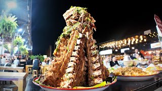 Amazing BANGKOKs STREET FOOD at Train Night Market l Thailand Street Food [upl. by Kcirdor631]