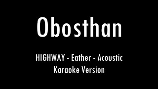 Obosthan  HIGHWAY  Train Poka  Acoustic Karaoke With Lyrics  Only Guitar Chords [upl. by Atonsah967]