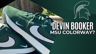 Devin Booker Releases A Michigan State Colorway As The Suns Play In Breslin Center [upl. by Kerk]