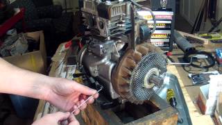 Briggs and Stratton 5HP  Carburetor Linkage Setup  130212 [upl. by Karee43]