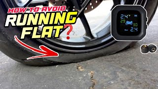 Motorcycle Tire Pressure Monitoring System Iwas Running Flat  Enusic Banggood [upl. by Ettore]