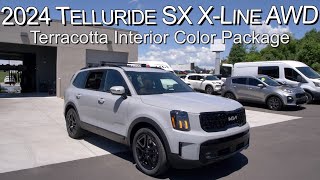 New 2024 Kia Telluride SX XLine AWD Terracotta Interior Color Package at Parkside Kia [upl. by Desdemona]