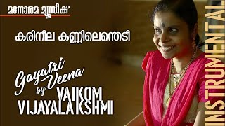 Karineela Kannil Enthedi  Film Songs Instrumental  Gayathri Veena  Vaikom Vijayalakshmi [upl. by Arymat]