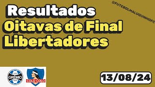 Resultados Oitavas de Final Libertadores 2024  Jogos de Ida 130824 [upl. by Baptlsta]