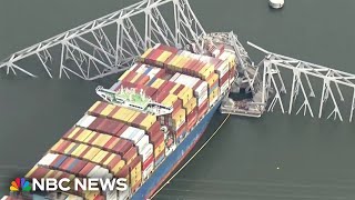 Navy releases underwater images of Baltimore bridge collapse [upl. by Alansen]