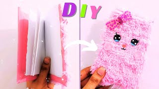 Cute Diary Making Ideas Diy Cute Diary Paper Craft Diy Diy Kawaii Cat Notebook At HomeCute pink [upl. by Squier]