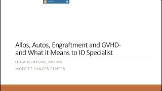 Guide to Autos Engraftment and GVHD in Stem Cell Transplant Recipients  Olga Klinkova MD [upl. by Sadira]