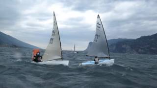 FINN SIRMIONE Malcesine 2015  33 knots [upl. by Neetsyrk]