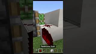 Make 1x2 Flush Piston Door Minecraft Bedrock minecraftshorts minecraft minecraftbedrock [upl. by Ashlan]