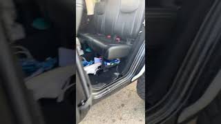 Easiest way How to remove locked seatbelt from backseat headrest [upl. by Circosta]