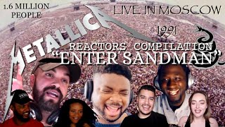 METALLICA “Enter Sandman” Live in Moscow — Reaction Mashup [upl. by Nevi636]