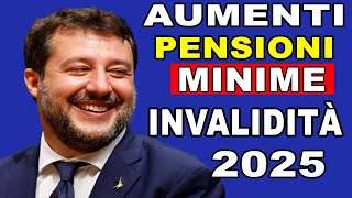 USCITO ORA 01 Luglio 2024 Aumenti Pensioni 2025  Novità INPS su Minime e Invalidità Tutti [upl. by Salkcin218]