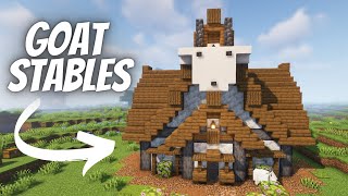 How to build Goat Stables Tutorial  Minecraft 119 House Tutorial [upl. by Dulcy918]