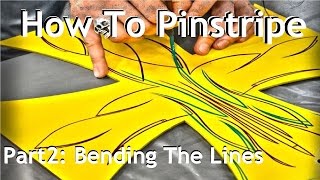 Cambridge Pinstriping Tutorial  Part 2 Bending the Lines How to pinstripe [upl. by Boothe]