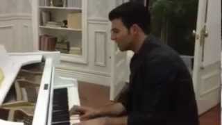 Jencarlos Canela toca y canta quotDimequot mientras graba Pasion Prohibida [upl. by Ennovaj]