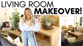 LIVING ROOM MAKEOVER  HOME DECORATING TIPS amp IDEAS  RENTERFRIENDLY DECORATING [upl. by Dunn]