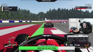 LECLERC vs ALBON  TWITCH Virtual Austrian GP RaceForTheWorld [upl. by Notfa518]