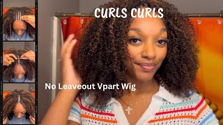 ✨ NO LEAVEOUT VPART WIG METHOD FT CurlsCurls 🩷🩷 [upl. by Douville]